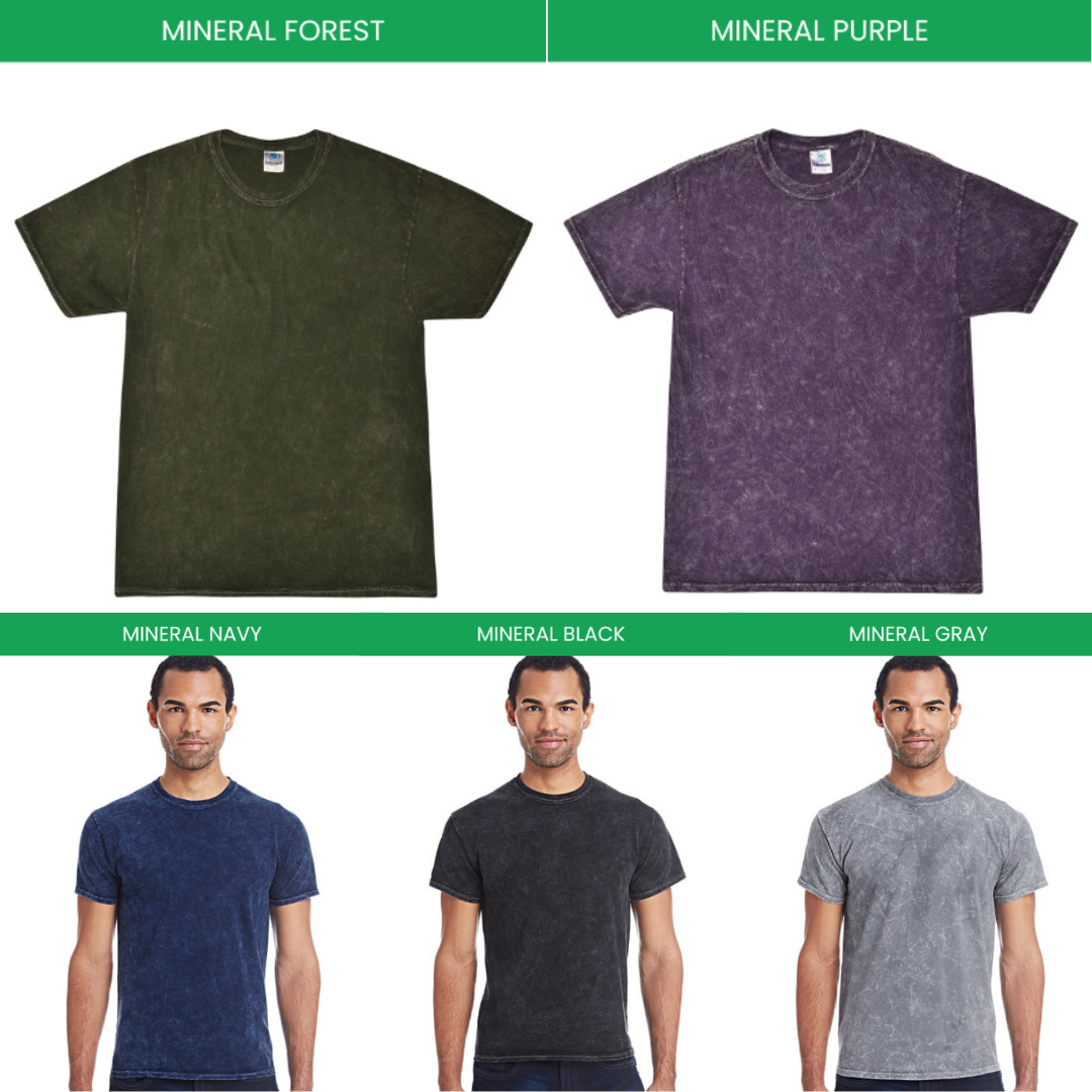 Mineral Wash T shirt Color Chart - Akame Ga Kill Shop