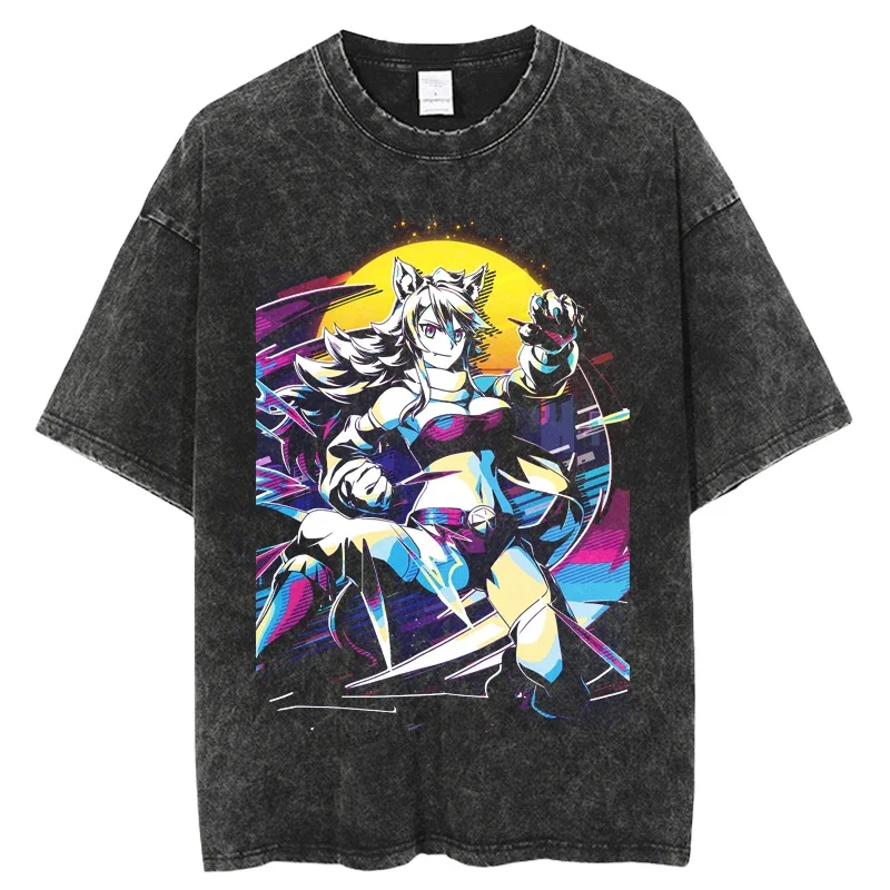 Akame Ga Kill Oversized Washed T Shirts Anime Men