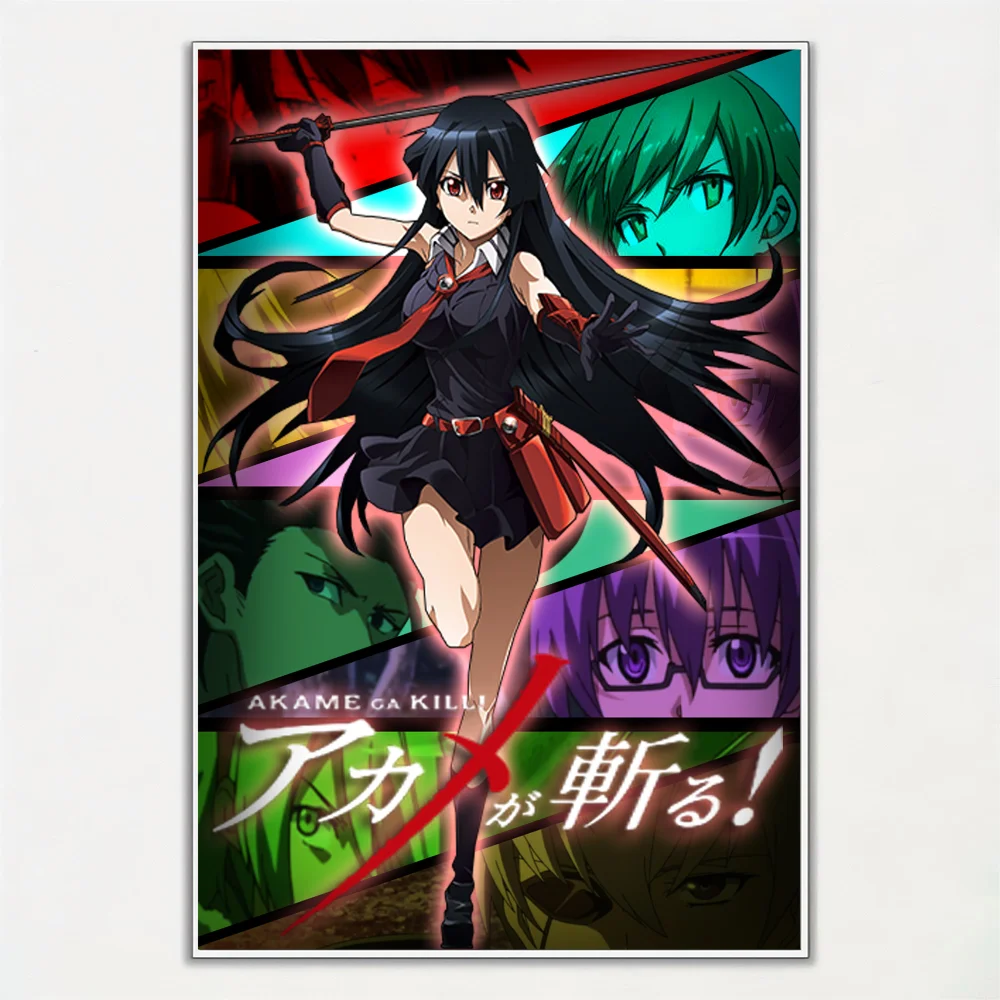 Anime Akame Ga KILL With Face Wall Art