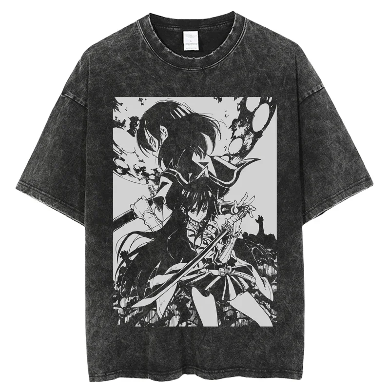 Akame Ga Kill Oversized Washed T Shirts Anime Mineral