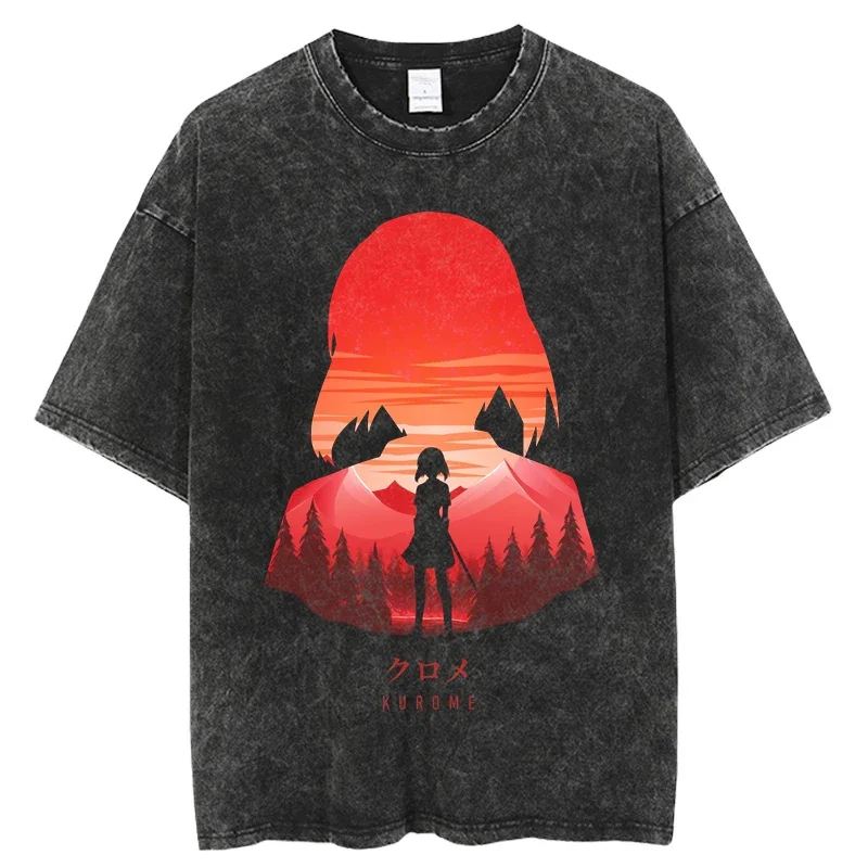 Akame Ga Kill T Shirts Anime Men Mineral sunset