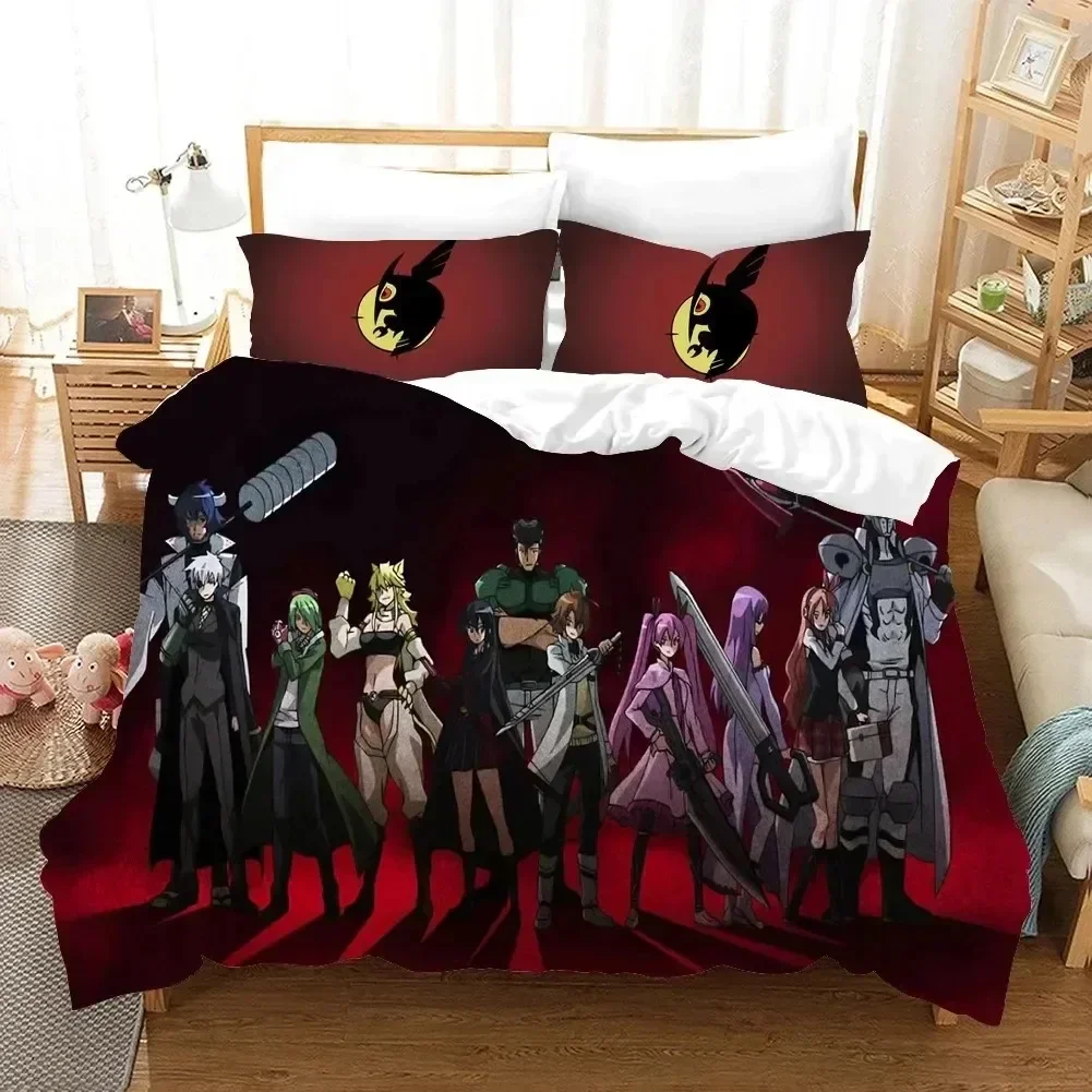 Akame ga KILL Bedding Set Anime Duvet Queen King Adult Kids