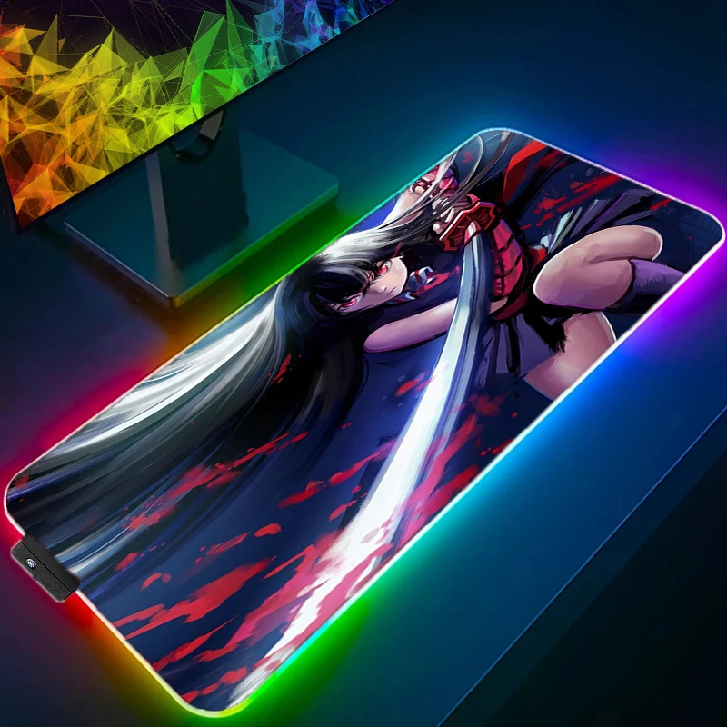 Cool Akame Akame ga Kill RGB Mouse Pad