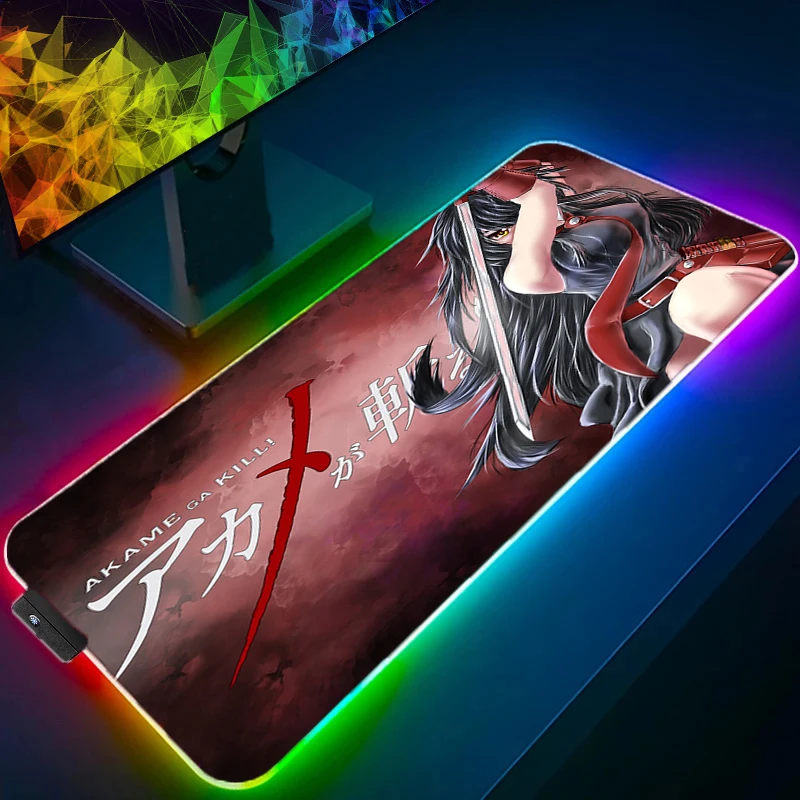 Akame ga Kill Logo RGB Mouse Pad