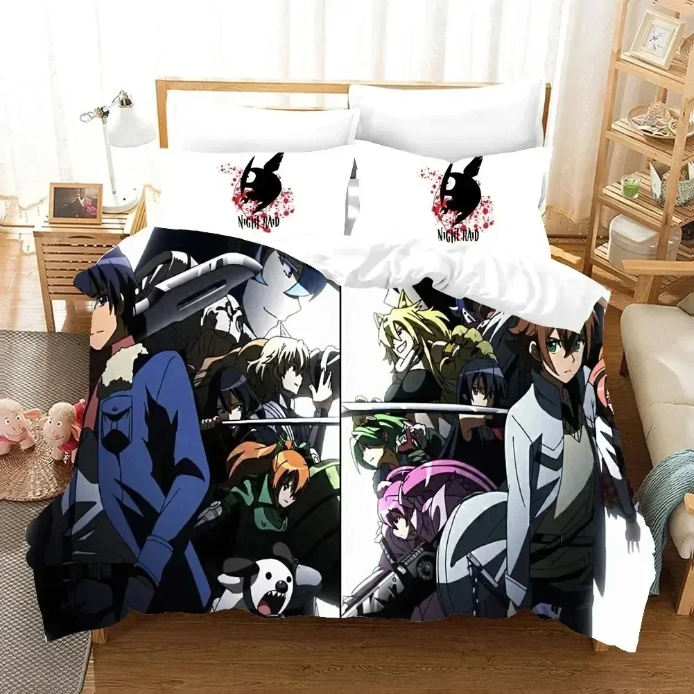 Akame ga KILL Bedding Set Anime Duvet Cover Double