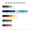tank top color chart - Akame Ga Kill Shop