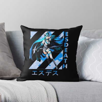 Esdeath Retro Art Throw Pillow