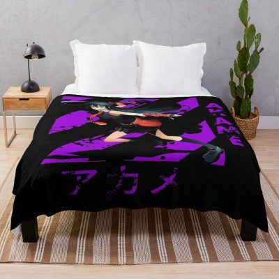 Dark Color Akame Throw Blanket