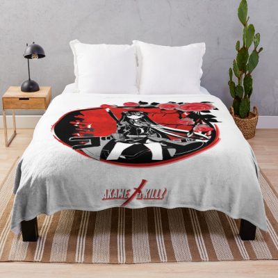 Gothic Style Anime Akame Throw Blanket