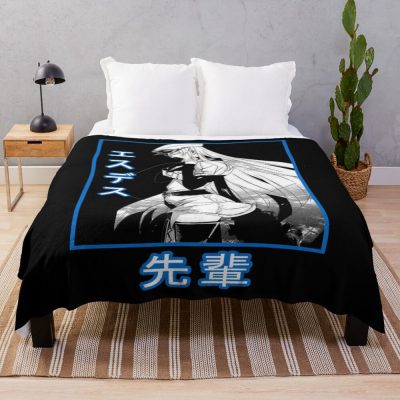 Esdeath Black And White Throw Blanket