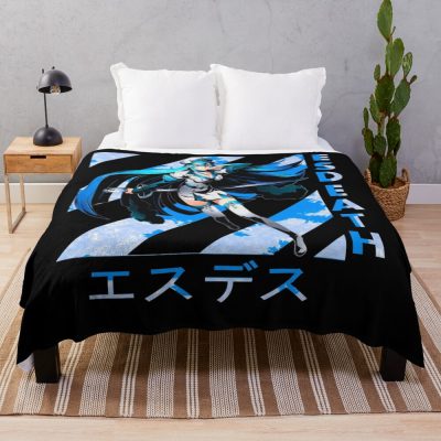 Esdeath Retro Art Throw Blanket