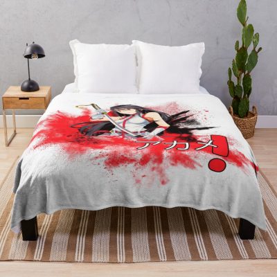 Akame Ga Kill Akame Watercolor Throw Blanket