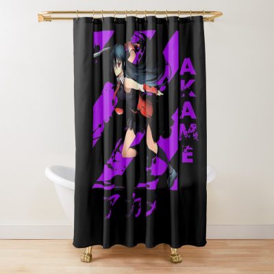 Dark Color Akame Shower Curtain