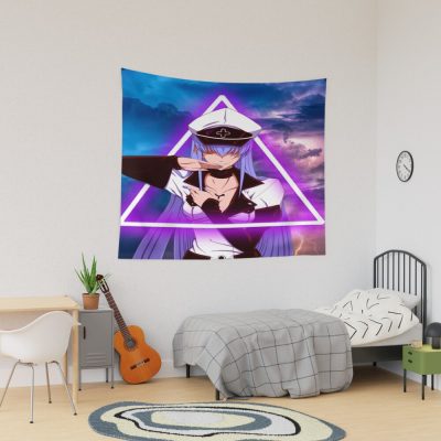 Esdeath Akame Ga Kill Digital Art Tapestry